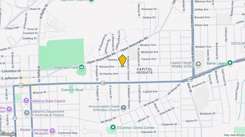 1716 Winona Ave Map and Location Details