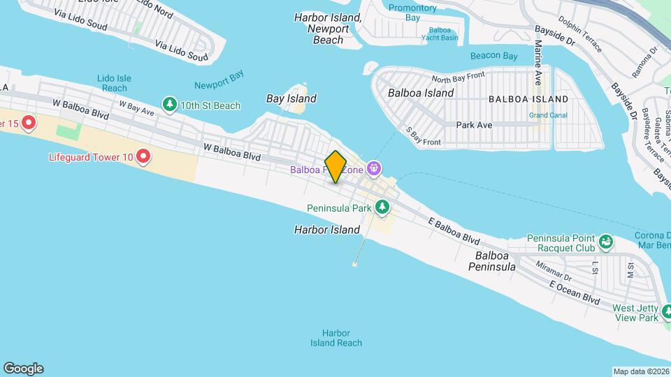 414 E Oceanfront Mapa y Detalles de la Ubicación