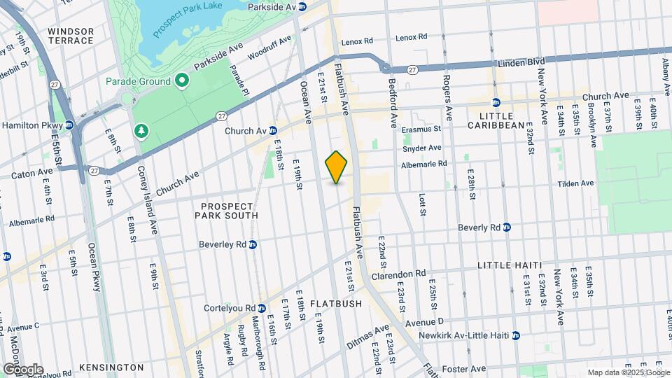 301 E 21st St Map and Location Details