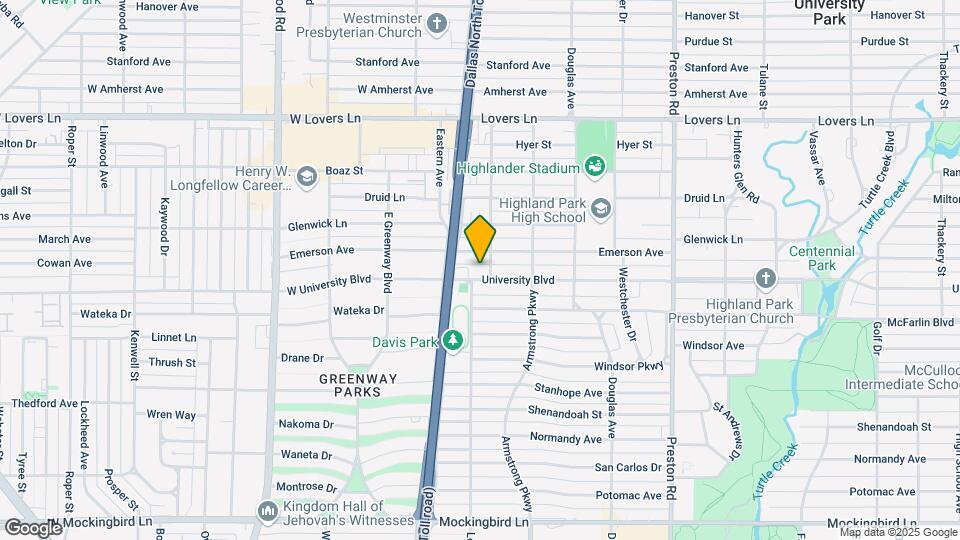 4508 University Blvd Map and Location Details