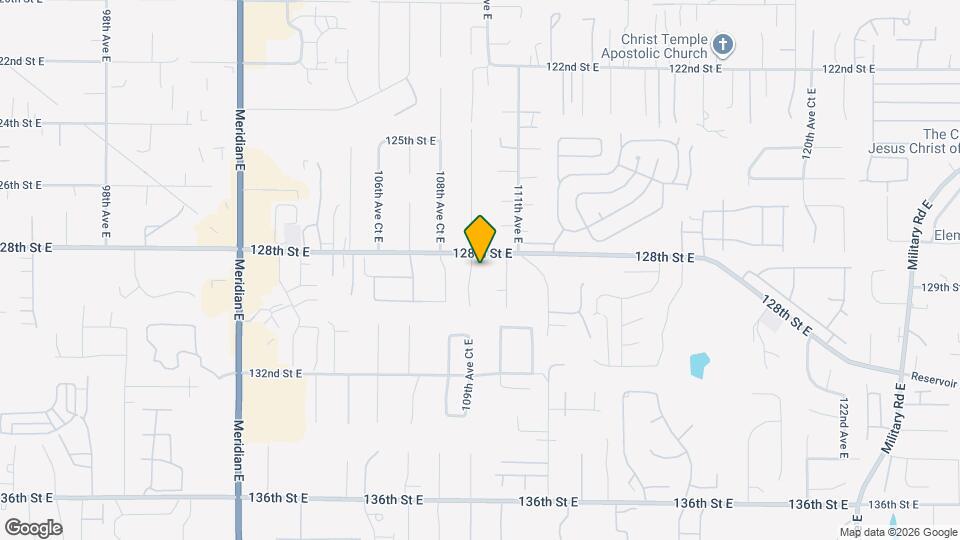 12813 109th Ave Ct E Map and Location Details