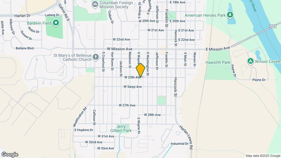 2501 S Wayne St Mapa y Detalles de la Ubicación