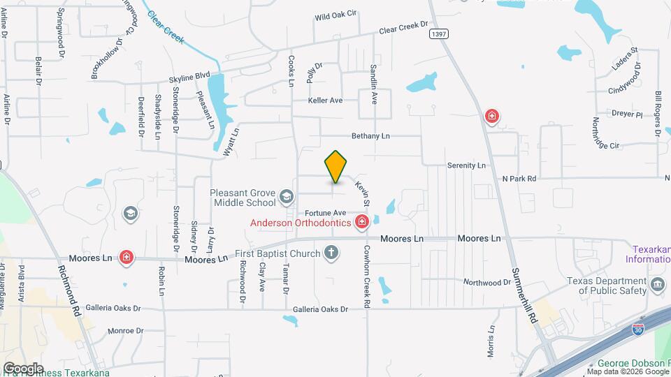 3008 Crestridge Dr Map and Location Details