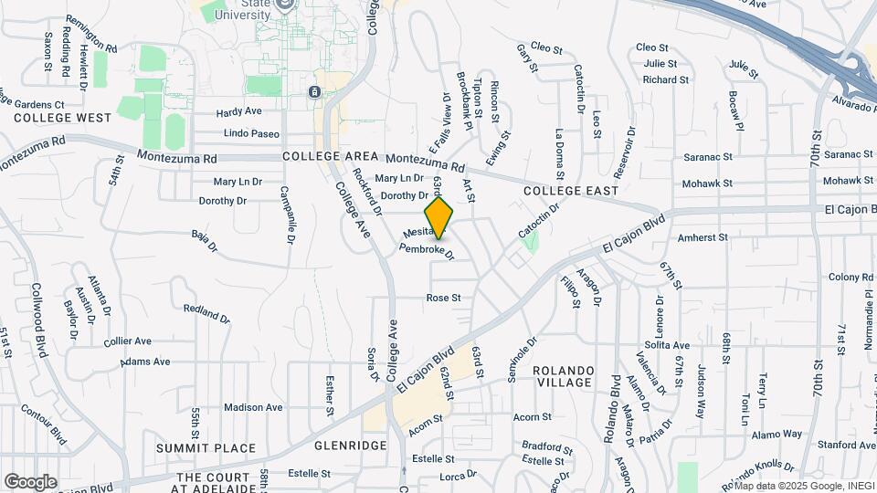 6218 Pembroke Dr Map and Location Details