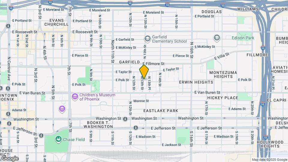 337 N 13th St Map and Location Details