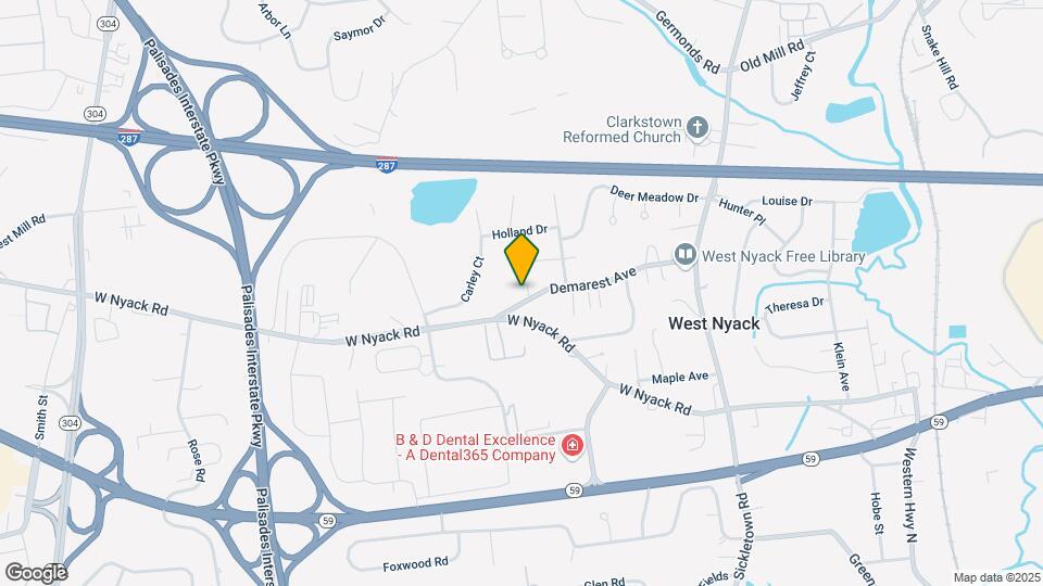 74 B Demarest Ave Map and Location Details