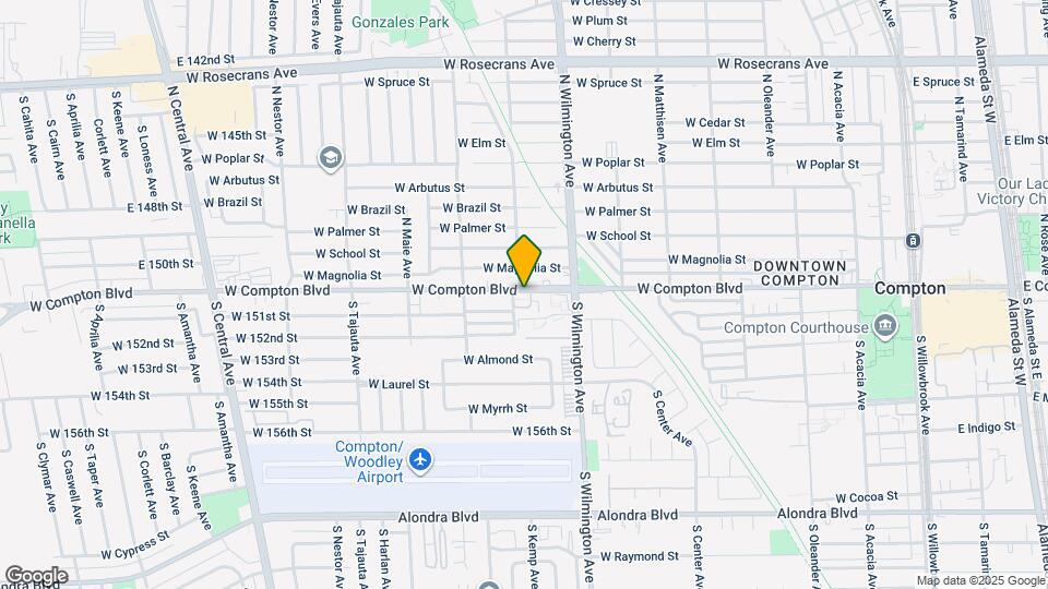 820 W Compton Blvd Map and Location Details