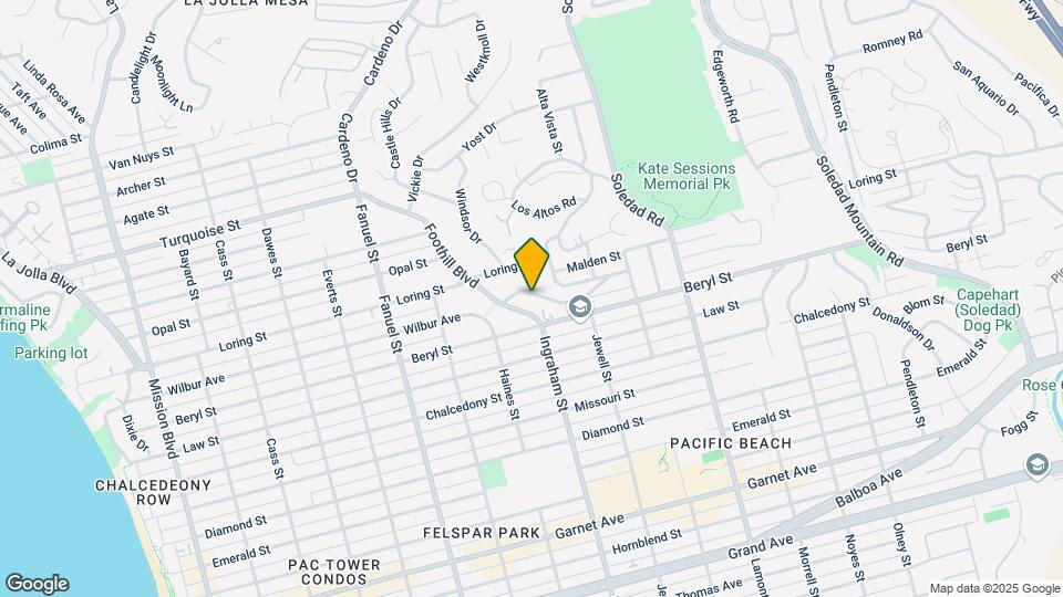 1551 Monmouth Dr Map and Location Details