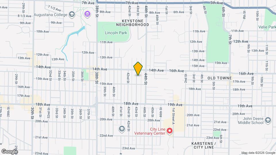 1421 43rd St Map and Location Details