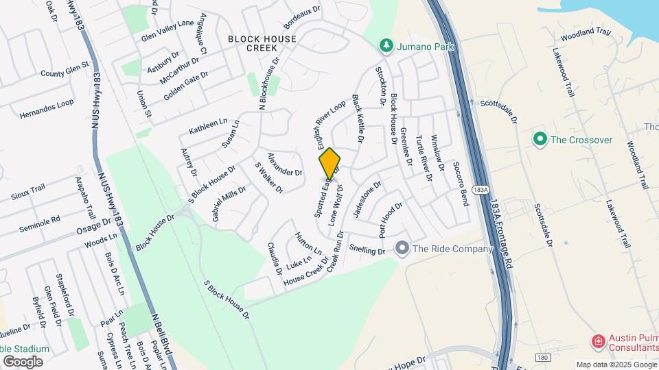 16501 Spotted Eagle Dr Map and Location Details