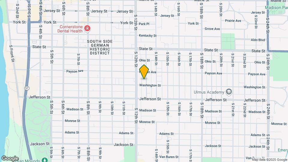 728 S 13th St Map and Location Details