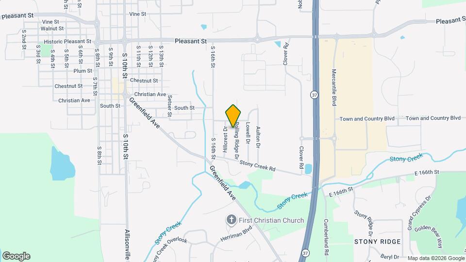 1445 Rolling Ridge Dr Map and Location Details