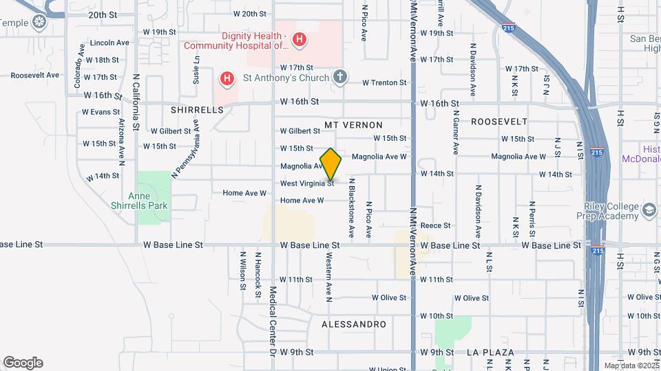 1519 W Virginia St Map and Location Details