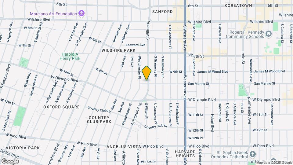 939 South Wilton Place Mapa y Detalles de la Ubicación