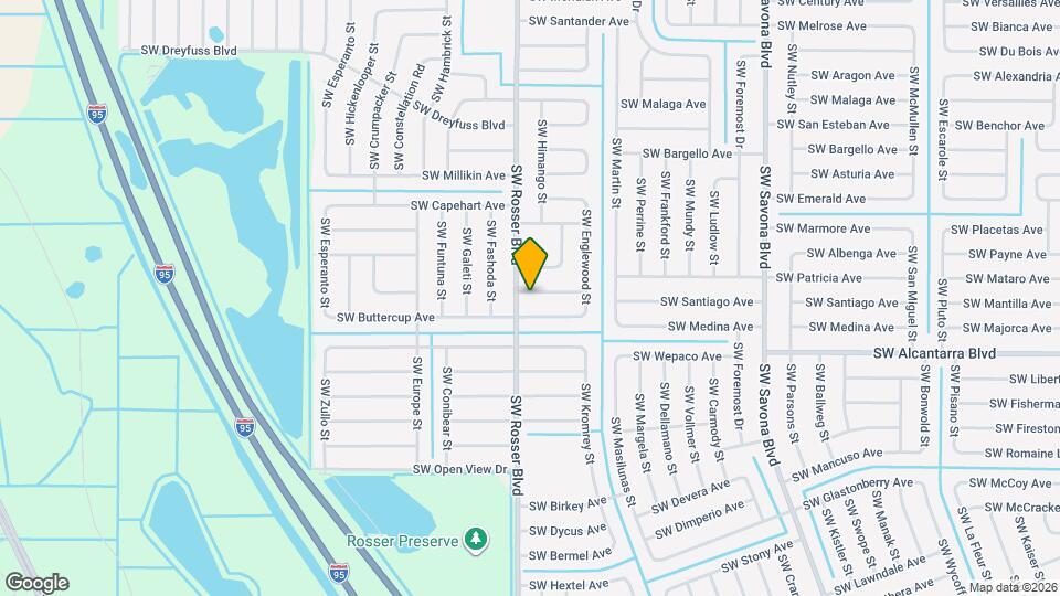 1682 SW Glacador Ave Map and Location Details