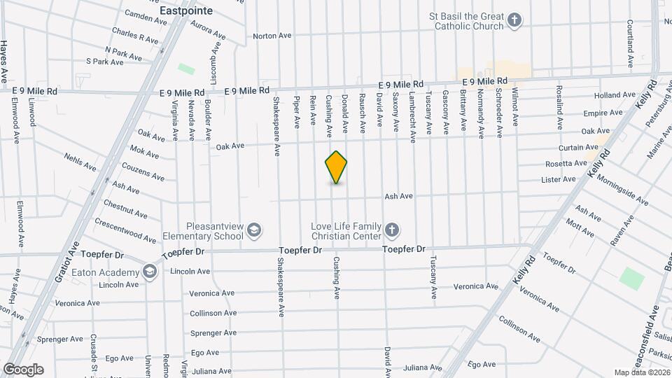 22030 Cushing Ave Map and Location Details