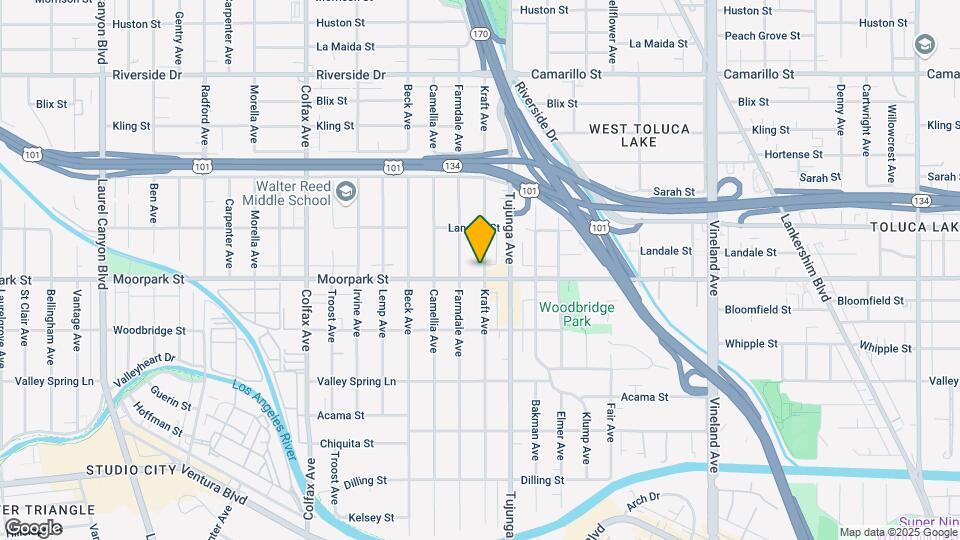11435 Moorpark St Map and Location Details
