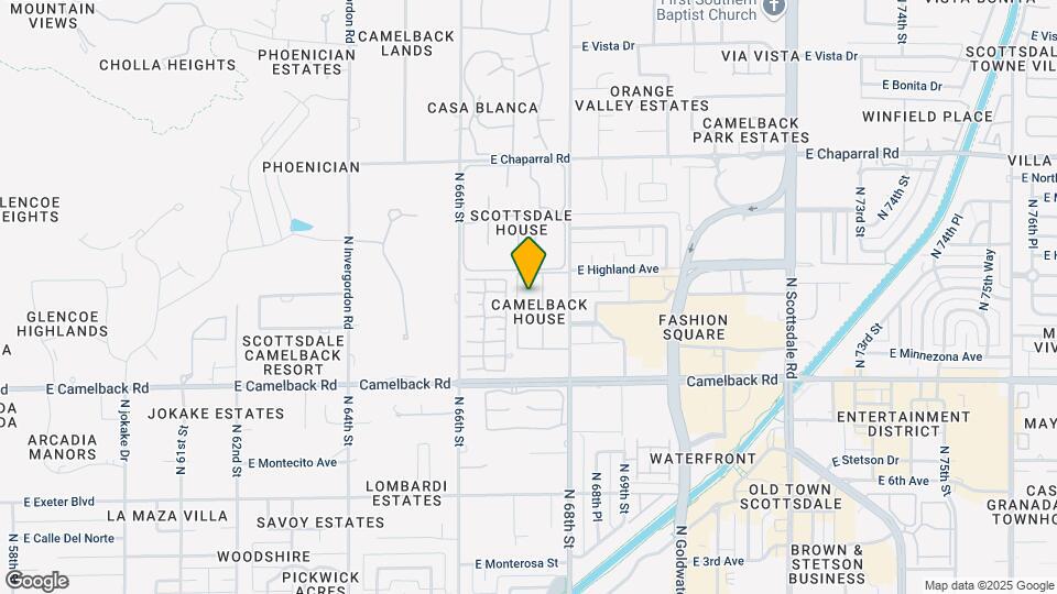 Camelback House Mapa y Detalles de la Ubicación