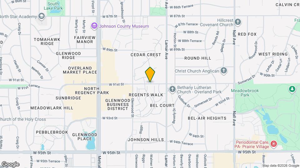 Cedar Crest Apartments Map and Location Details