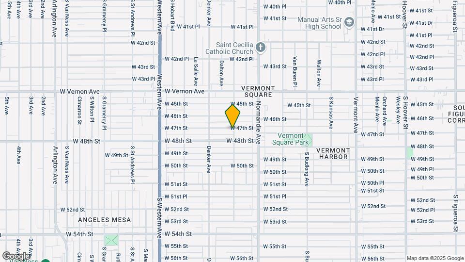 1464 W 47th St Map and Location Details