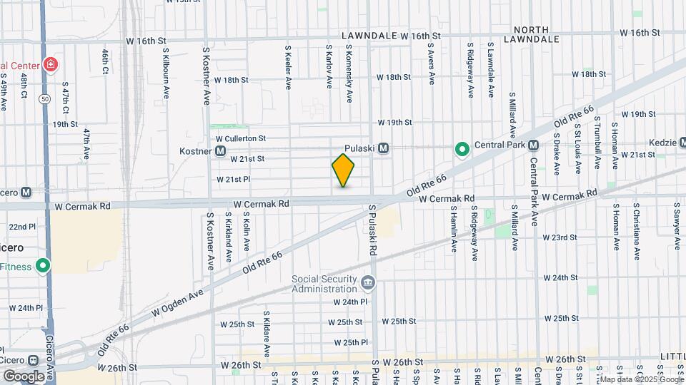 4042 W Cermak Rd Map and Location Details
