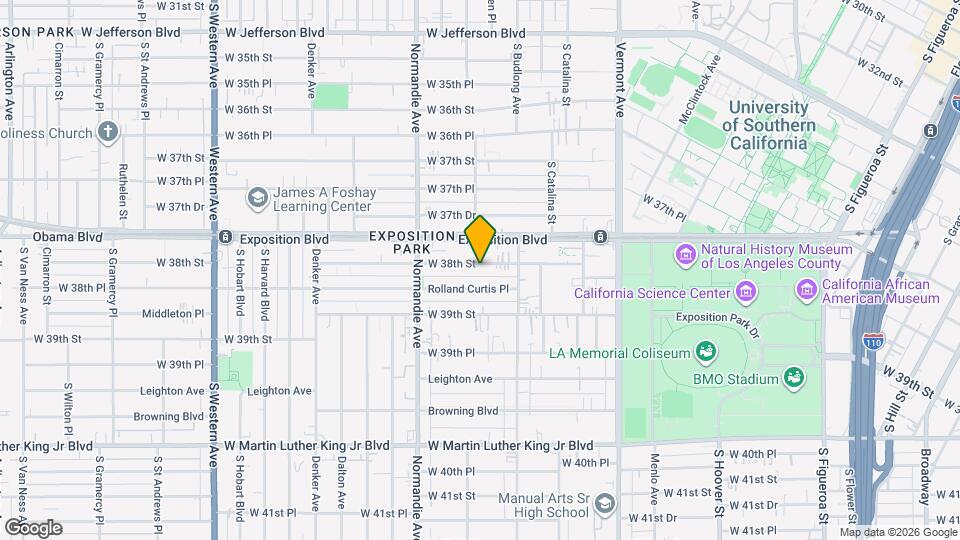 1200 W 38th St Map and Location Details