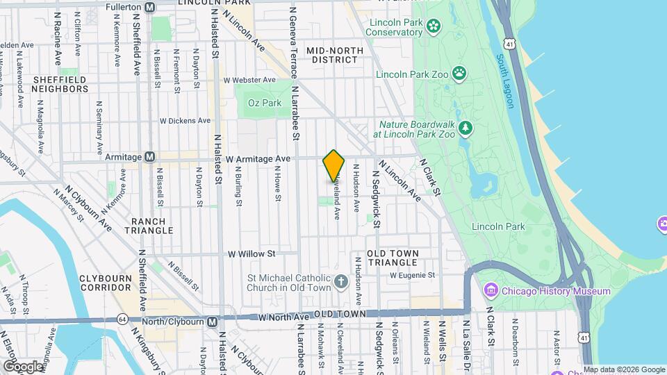 1910 N Cleveland Ave Mapa y Detalles de la Ubicación