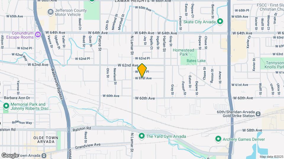 6260 W 61st Ave Map and Location Details