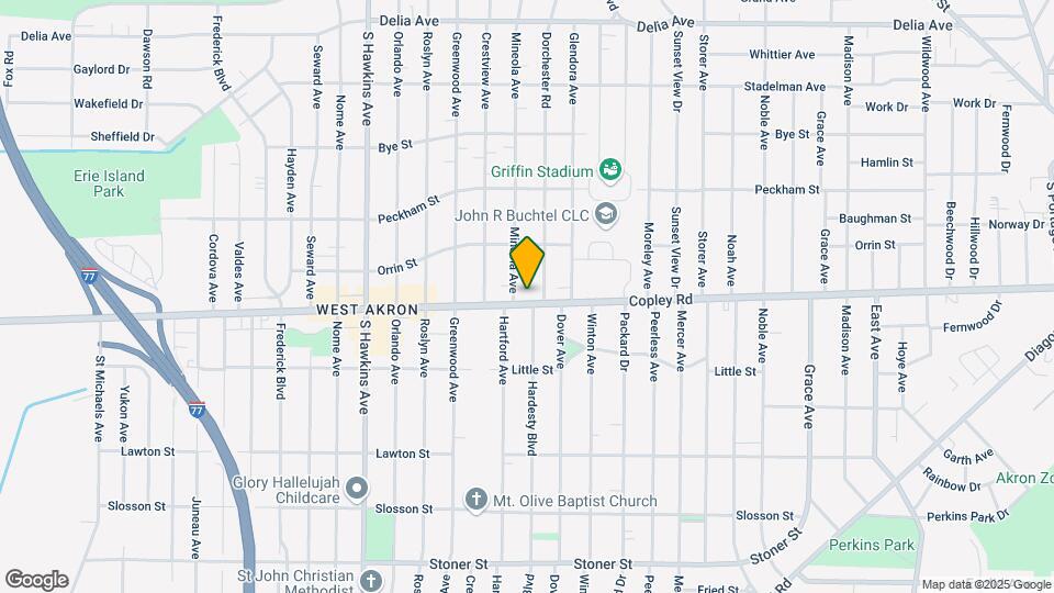 1144 Copley Rd Map and Location Details