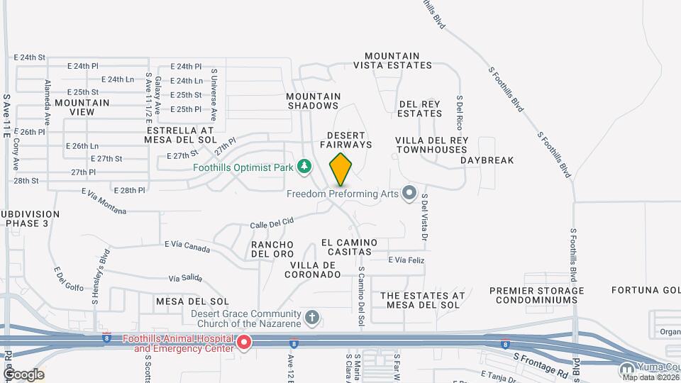 10489 Av la Primera Map and Location Details