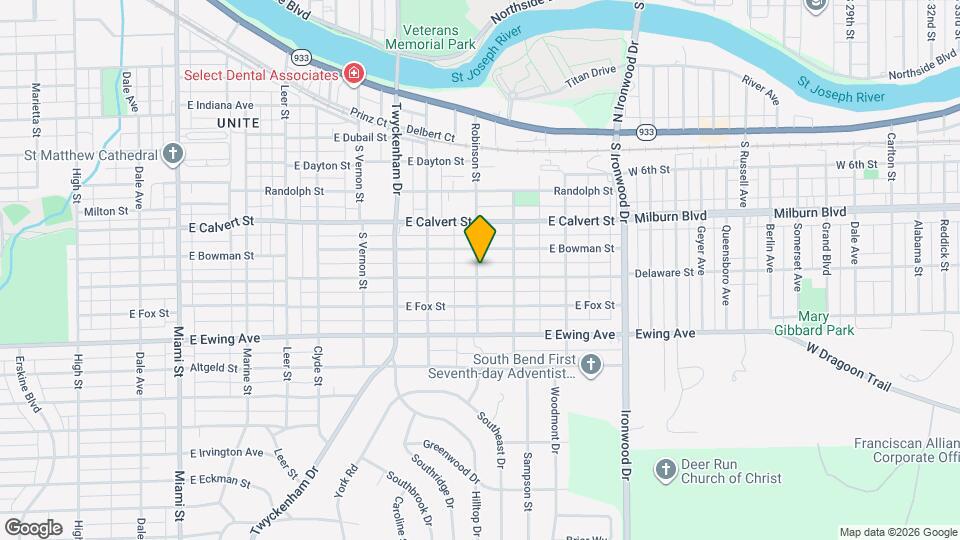 1701 E Donald St Map and Location Details