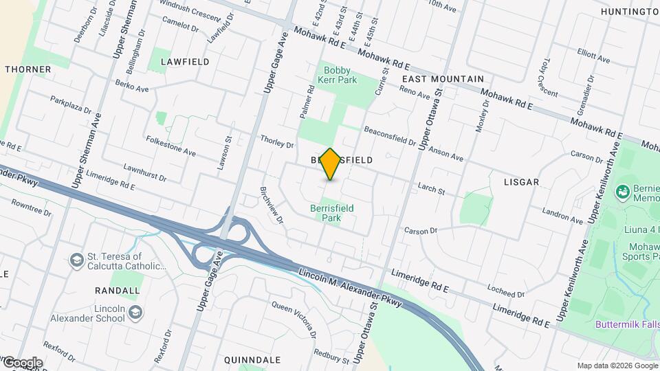 78 Billington Crescent Map and Location Details