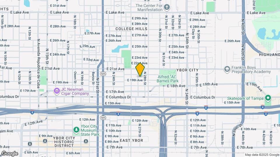 2704 E 19th Ave Map and Location Details