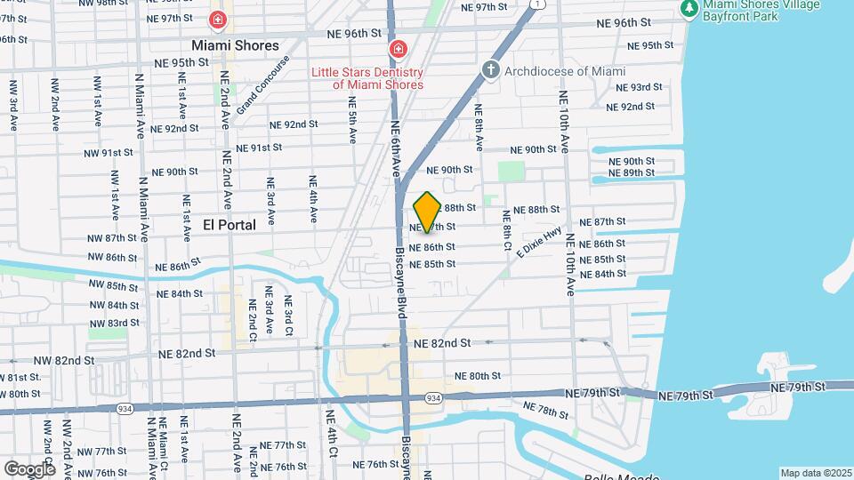 661 NE 86th St Map and Location Details