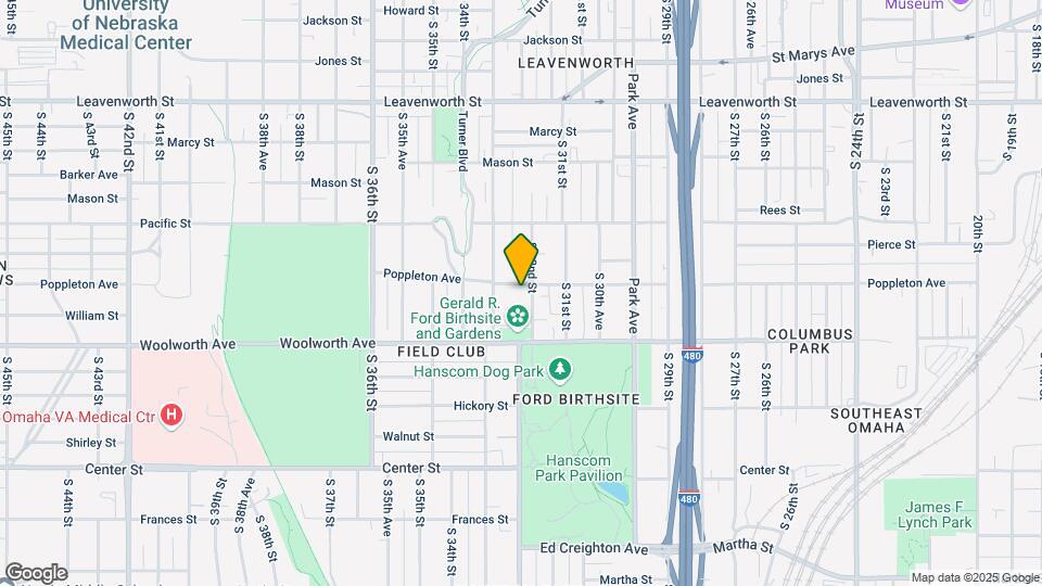 3205 Poppleton Ave Mapa y Detalles de la Ubicación