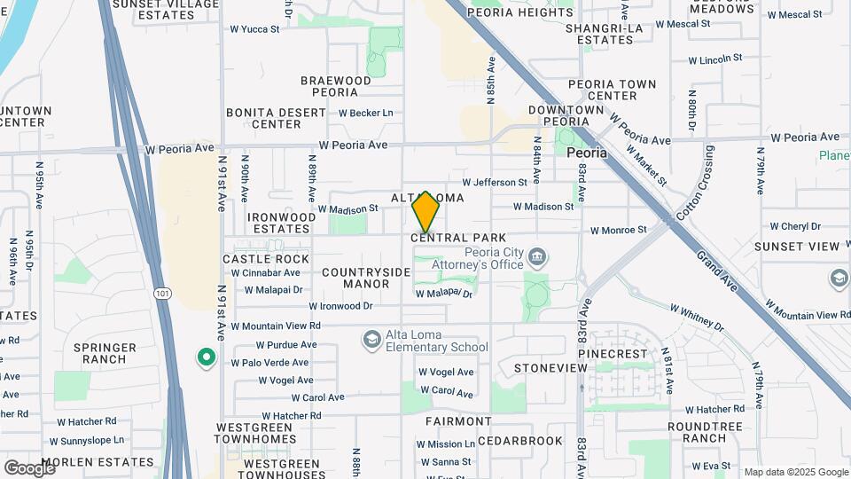 8636 W Brown St Map and Location Details