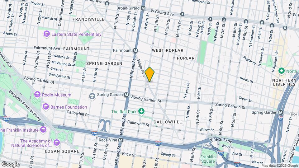 1245 Ridge Avenue Mapa y Detalles de la Ubicación