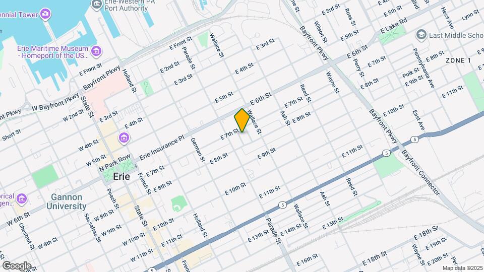 715 Vine St Map and Location Details