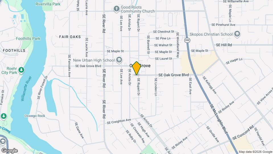 14815 SE Rupert Dr Map and Location Details