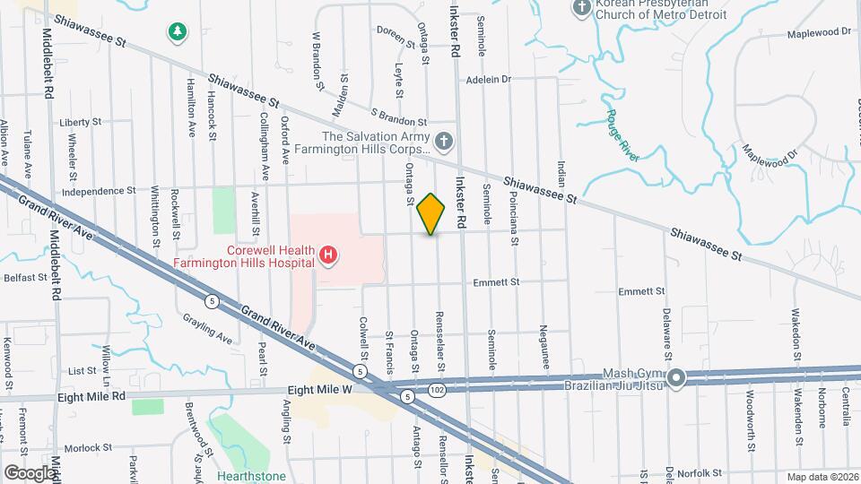 21227 Rensselaer St Map and Location Details