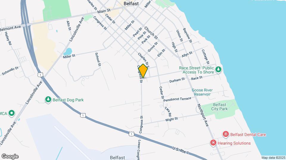 132 Congress St, Unit 1 Bedroom Upstairs Apt. Map and Location Details
