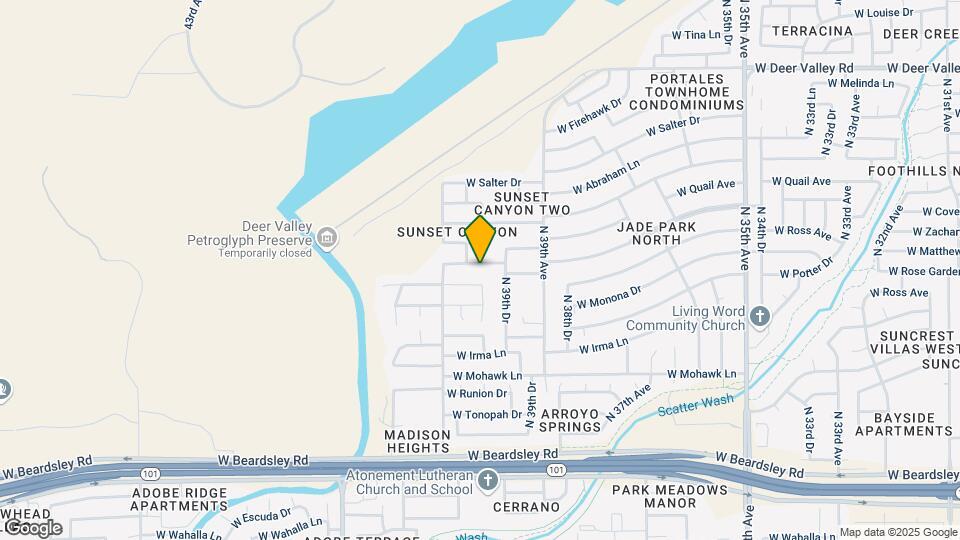 4015 W Rose Garden Ln Map and Location Details