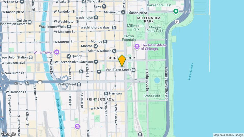 330 S Michigan Ave Map and Location Details