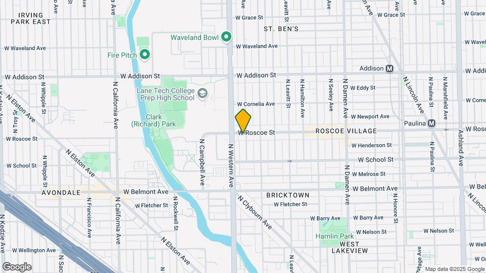 2337 W Roscoe St, Unit 1 Map and Location Details