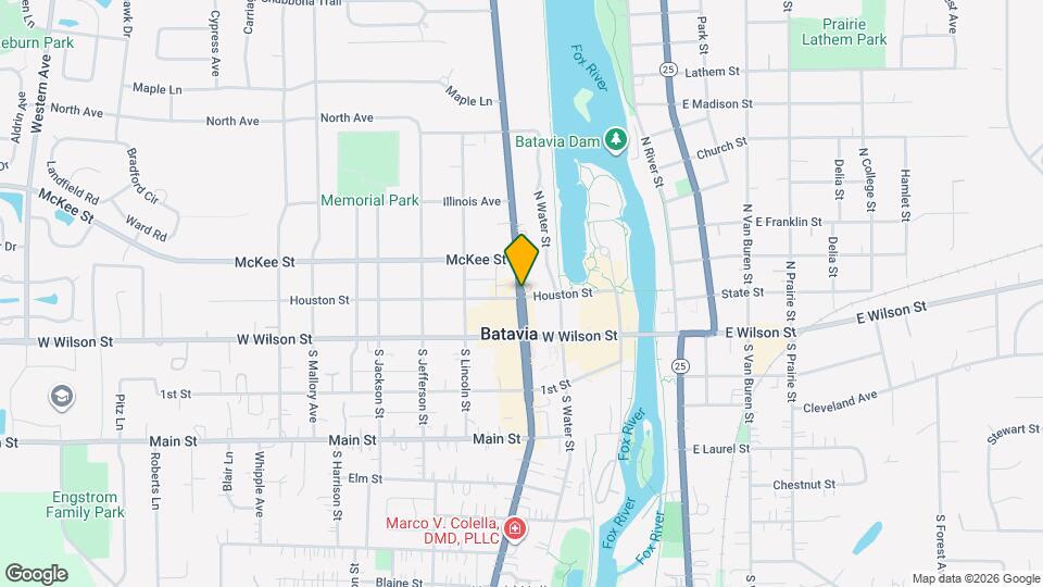 113 N Batavia Ave, Unit 2nd Floor Map and Location Details