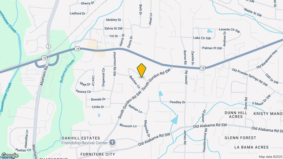 1725 Belcher Cir Map and Location Details