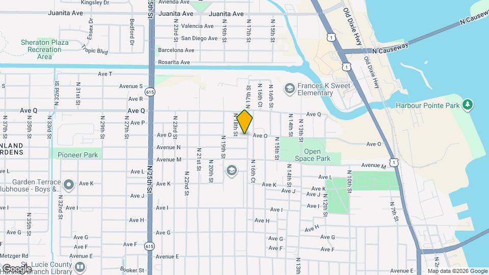 1601 N 17th St Map and Location Details