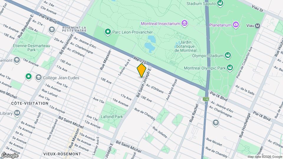 3945 Saint-Joseph Boul E Map and Location Details