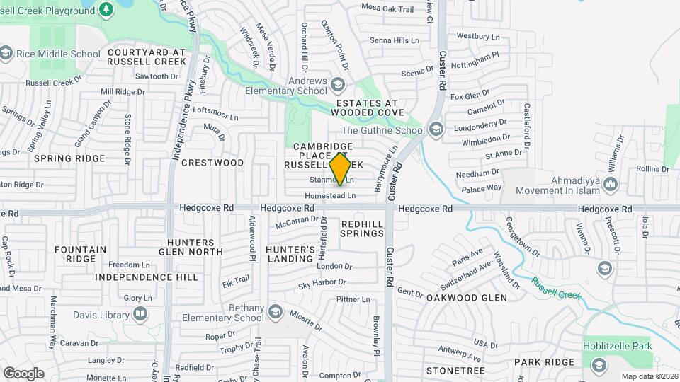 2237 Homestead Ln Map and Location Details
