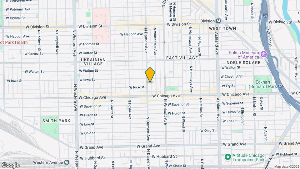 841 N Damen Ave Map and Location Details